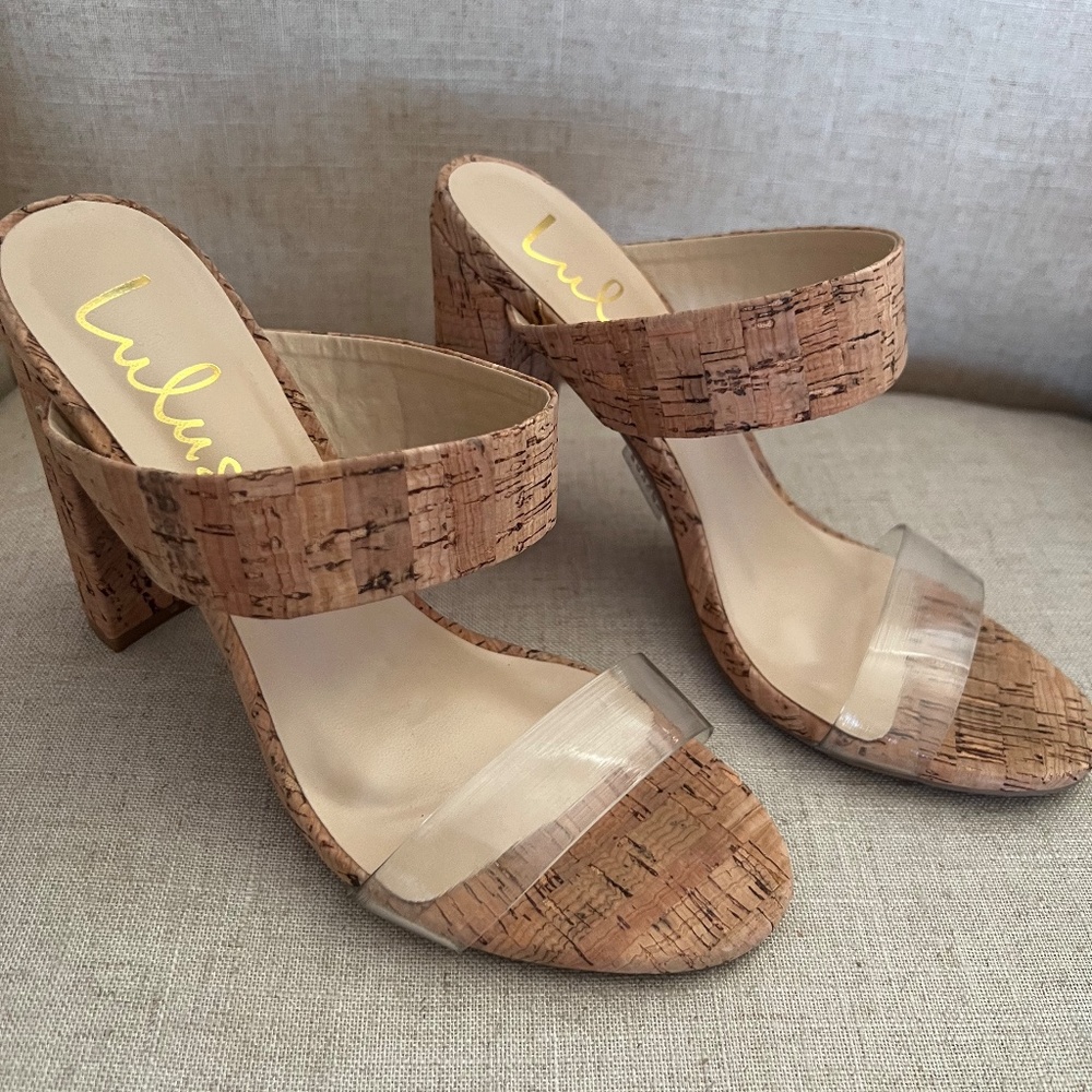 Lulus Cork Heeled shoes